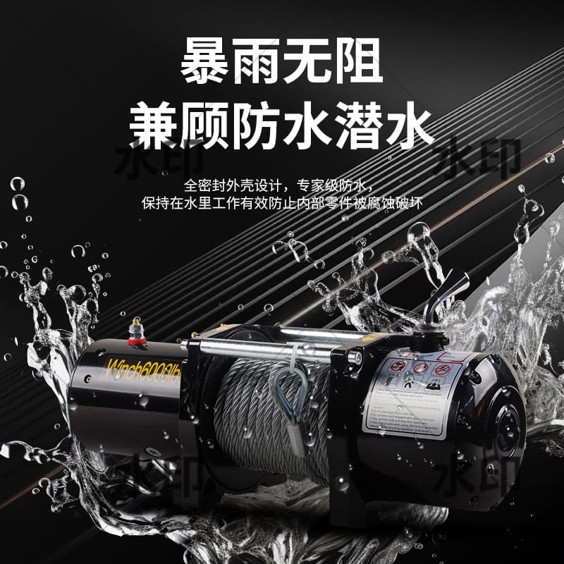 Electric Winch Vehicle-Mounted Winch Trailer Traction Motor Winch 12V/24V Escape Self-Rescue Vehicle-Specific Winch