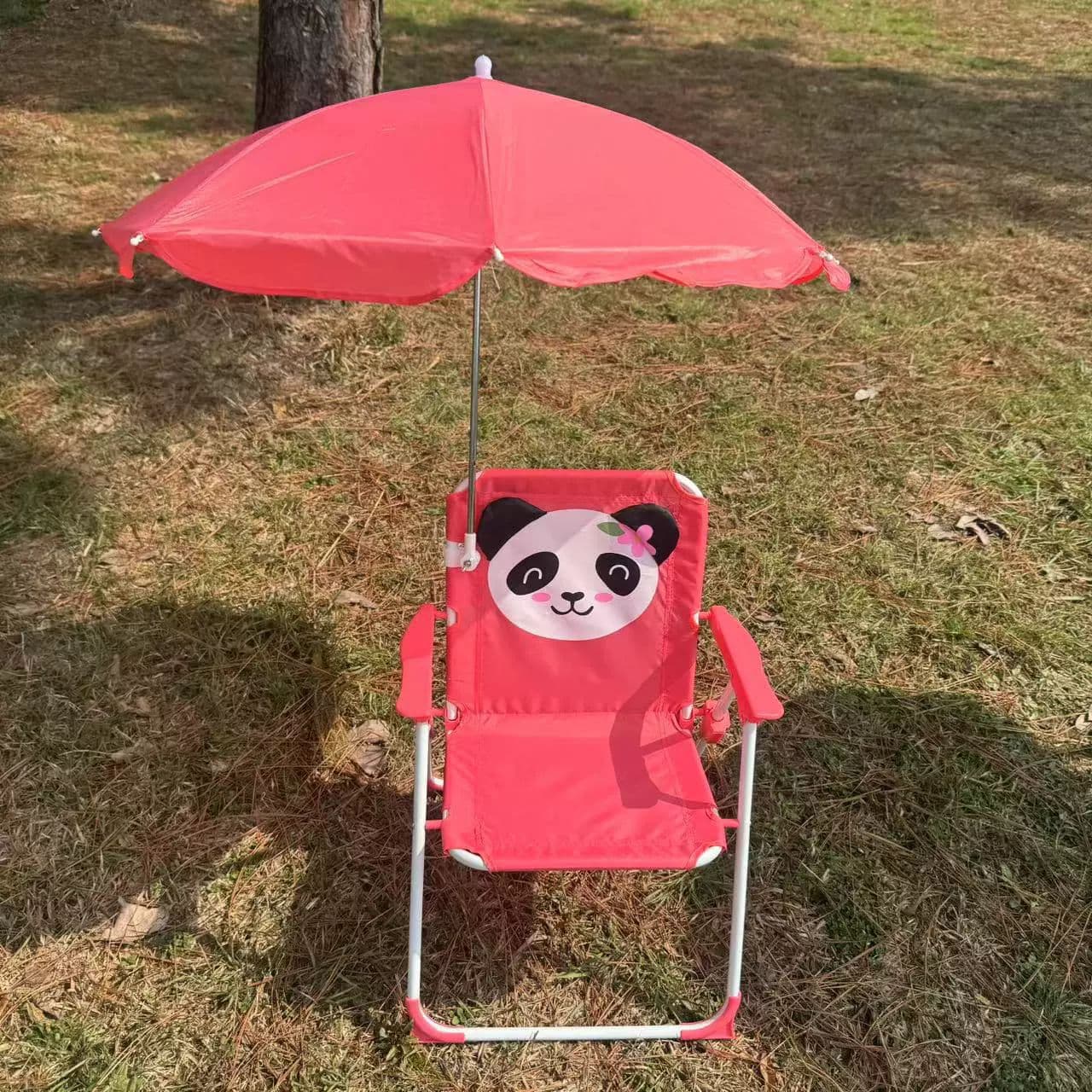 Kids Folding Chair with Umbrella Set Outdoor Camping Chair Beach Portable Baby Folding Chair Sunshade Umbrella