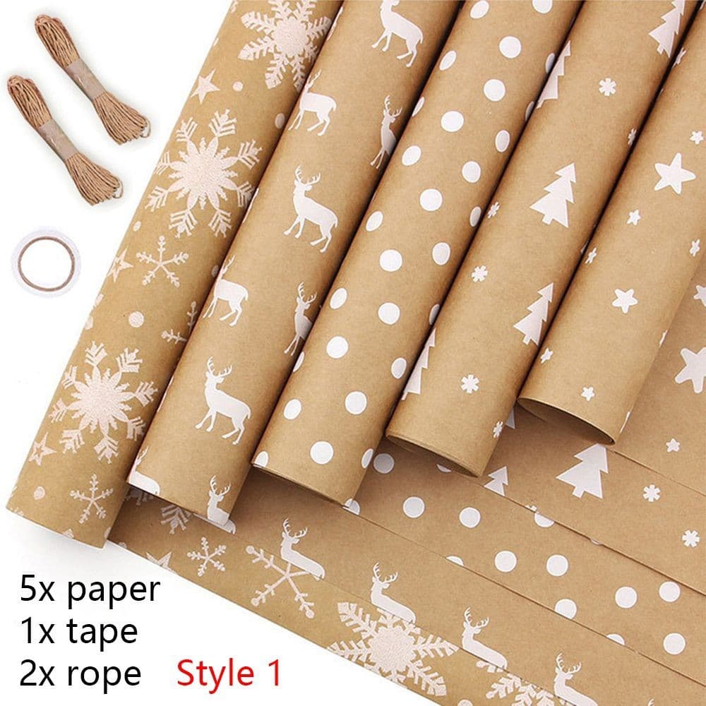 Customizable Christmas Gift Wrapping Paper, Christmas Gift Wrap Wholesale & Retail DIY Handmade Paper Printing