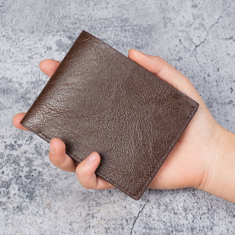 Factory ready-made short men's wallet with logo printable, multi-functional card wallet, 20% off coin purse, cross-border exclusive supply