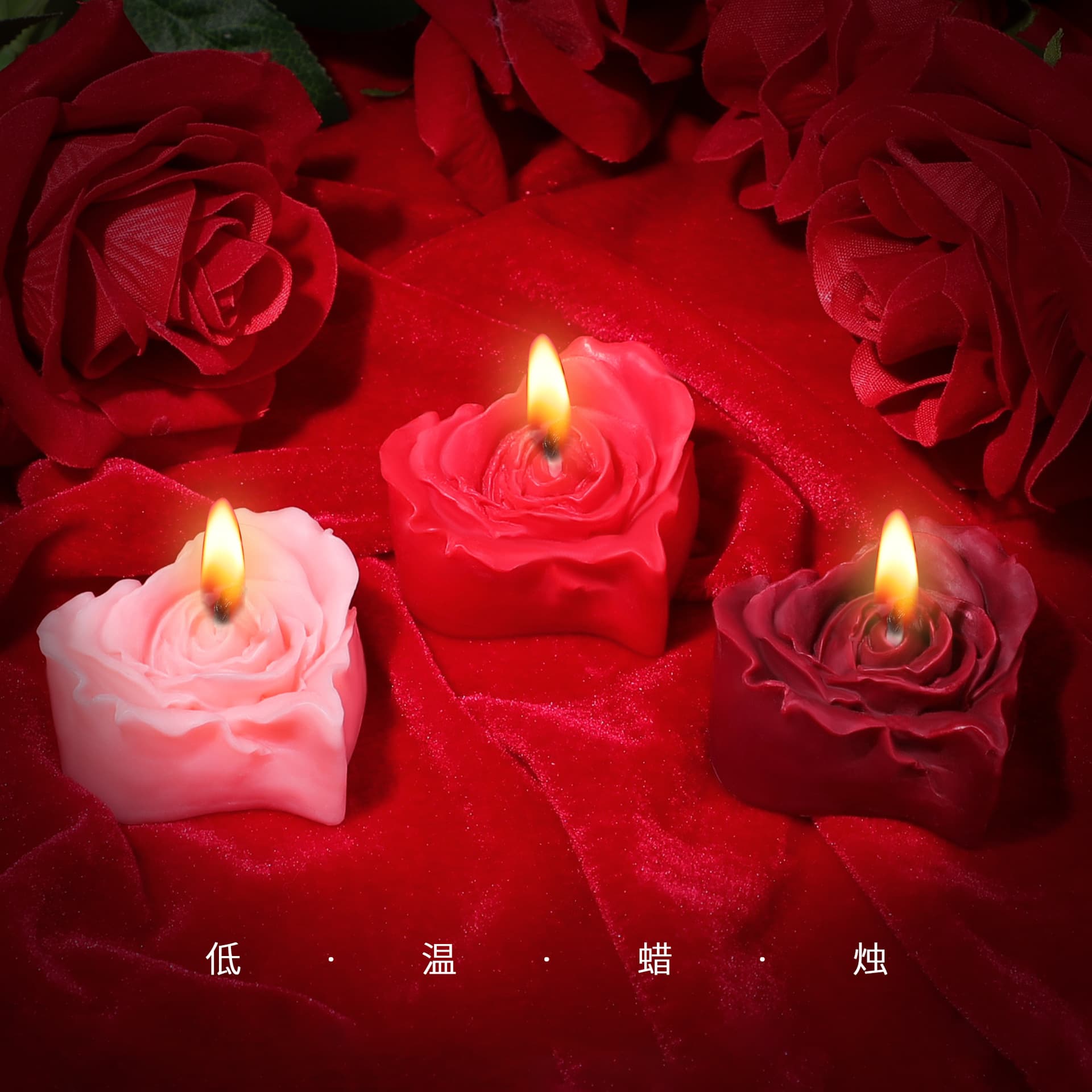 Flower love low temperature candle props flirting and teasing rose aromatherapy dripping wax 45 degrees does not hurt the skin one piece drop shipping