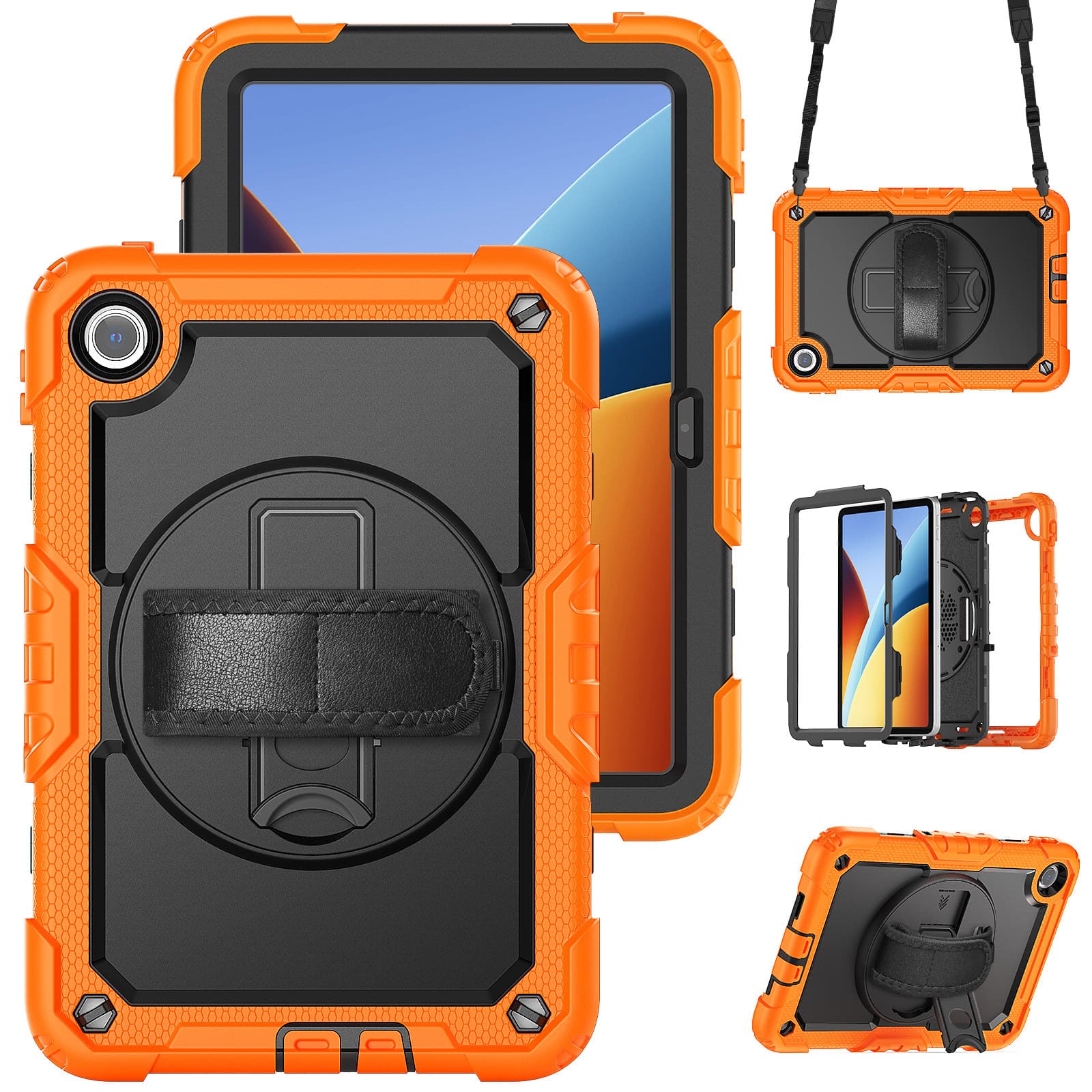 New Applicable 2026 Redmi Pad 2 SE 9.7 Rugged Tablet Case Silicone PC Stand Shockproof Shell