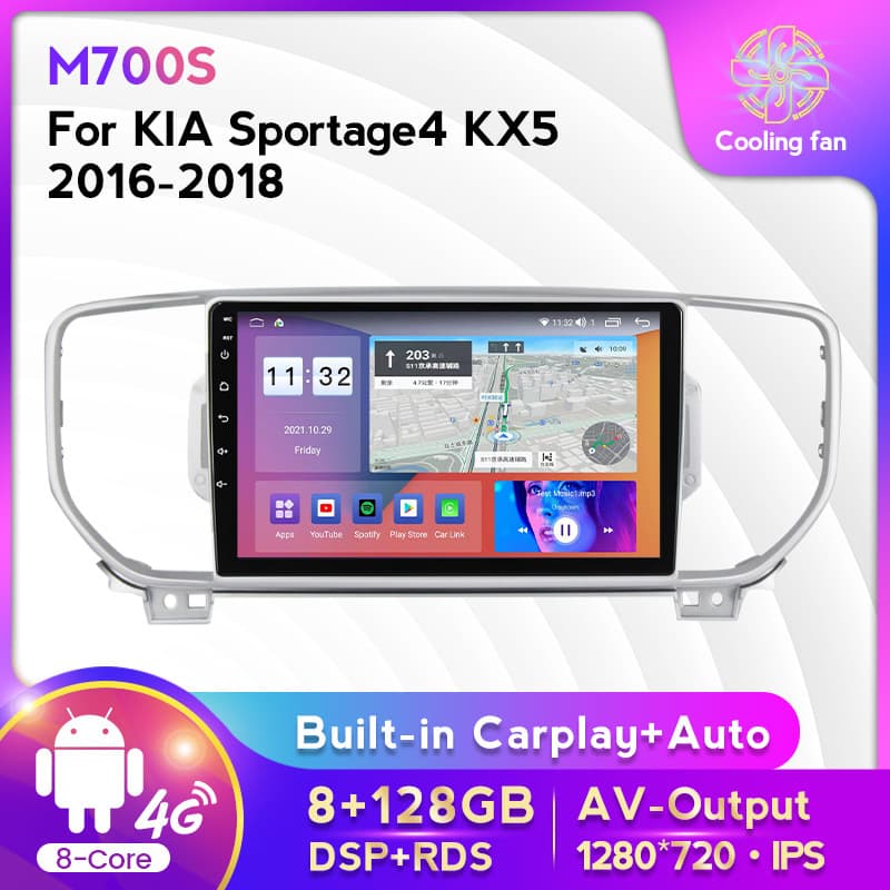 Compatible with Kia Sportage 4 KX5 2016-2018 Android Large Screen Car Navigation Display 8+128