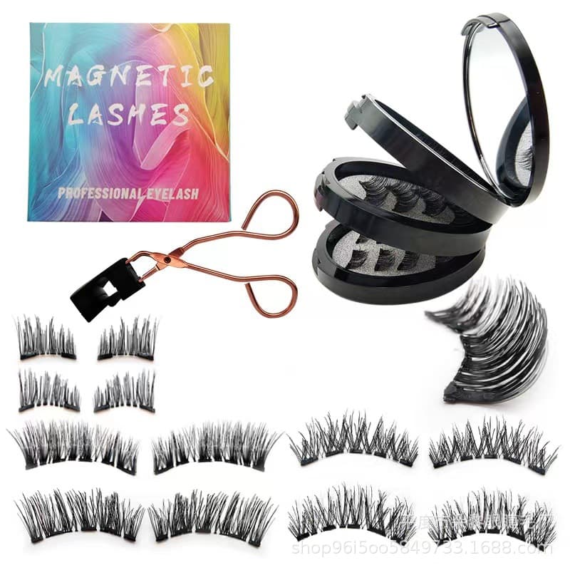 Magnetic Eyelashes Cross-border Magnetic Lashes Magnetic Eyelash Curler Kit Amazon Cross-border Set In Stock