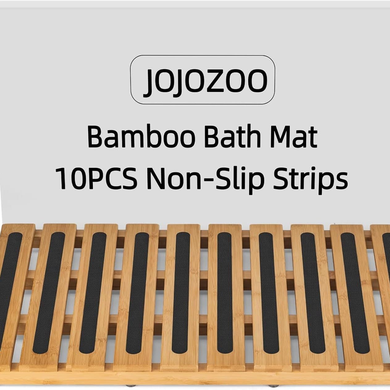 Bamboo Wood Bathroom Mat Non-Slip Solid Wood Floor Mat for Bathtub Doorway Entrance Cross-Border