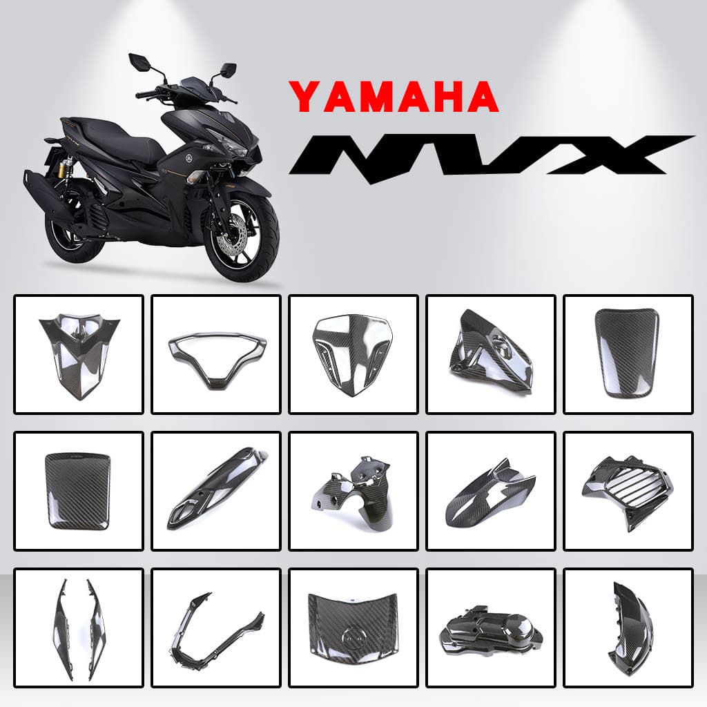 Yamaha Aerox 155 Carbon Fiber Shell Modification Accessories Mudguard Motorcycle Parts Compatible with NVX 2021-2024 Models