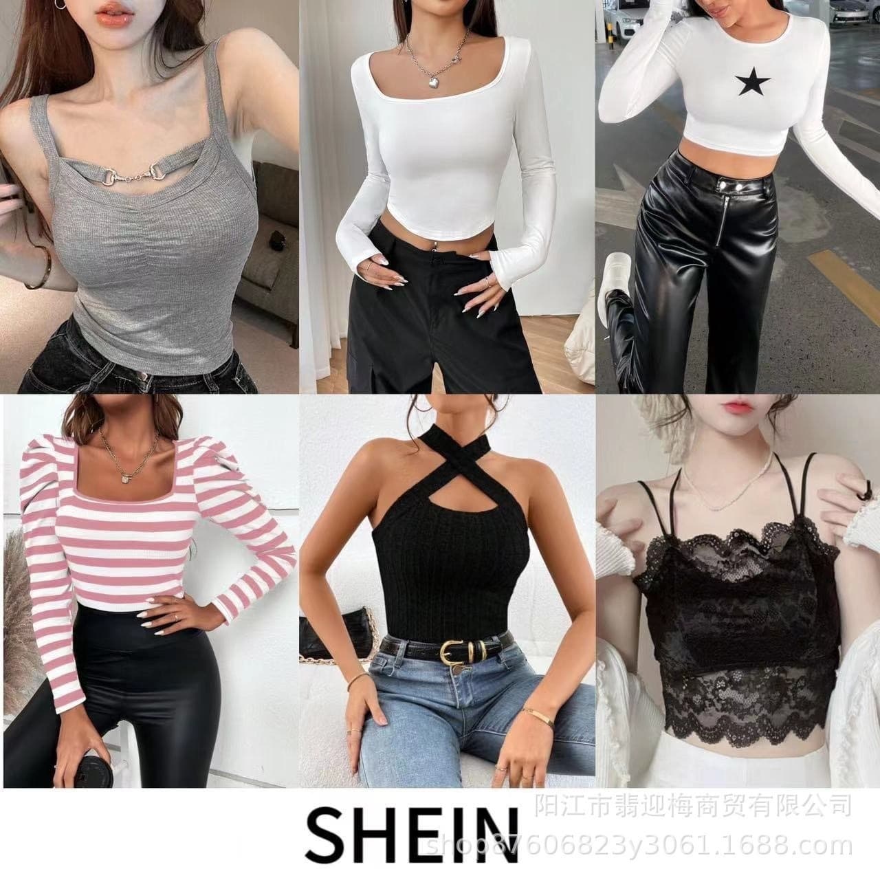 SHEIN Women's Tops T-Shirts Camisole Dresses Mixed Styles Export Overstock Factory Direct Wholesale