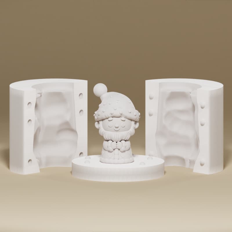 Santa Claus Silicone Mold Christmas Series Snowman Holiday DIY Decoration Cake Mold
