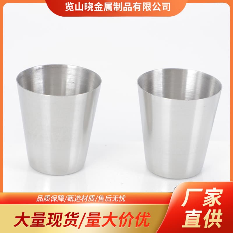 Wholesale 30ml portable outdoor stainless steel wine cup soju heated liquor liquor cup 1 straight-rim cup