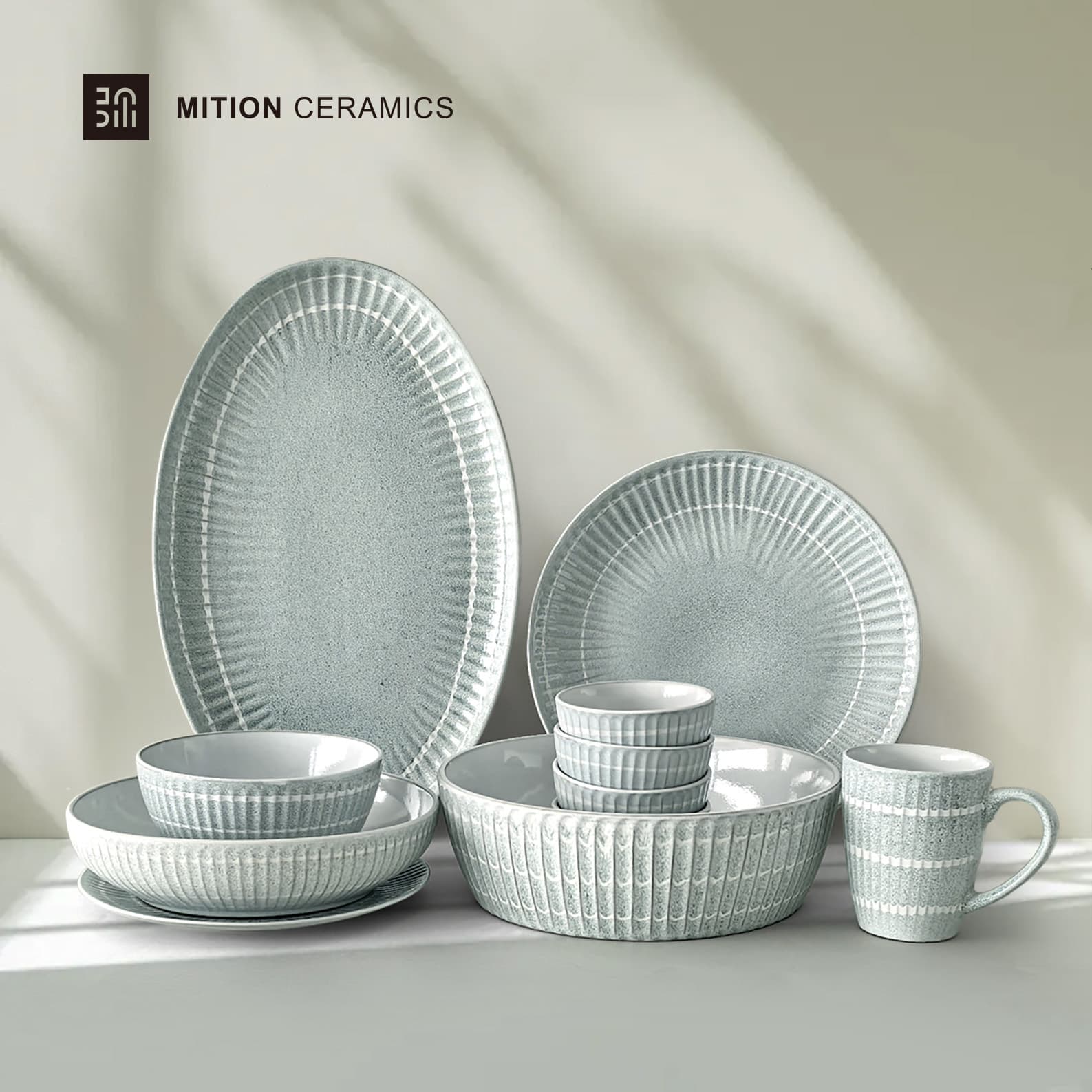 Minimalist Instagram-style tableware set, Nordic-style creative bowl, plate, dish, and mug combination, exclusively for export, factory wholesale.