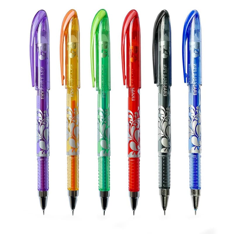 Factory direct sales hot erasable gel pen 0.5mm erasable pen wholesale black blue hot rub easy erasable water-based pen