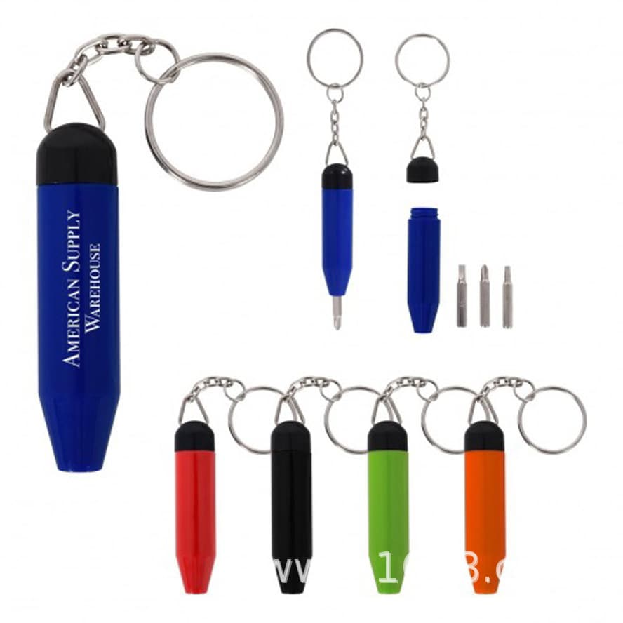 Keychain Screwdriver Set Mini Tool Plastic Pendant Hand Tool Screwdriver Mini Tools