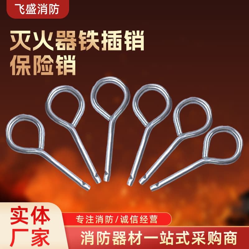 Dry Powder Fire Extinguisher Accessories: Head, Iron Pin, Round Iron Pin with Hole, Valve Safety Lock Pin, Wire Pin