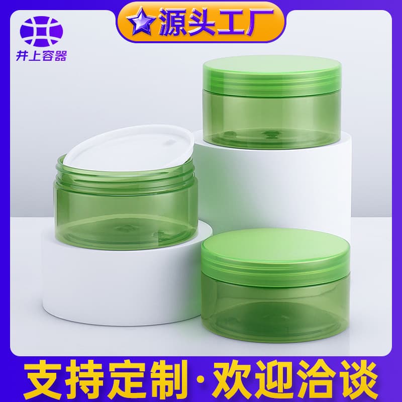 89 teeth 200/250/300/340/600ml aloe vera gel scrub mask mud pet plastic jar wide mouth bottle