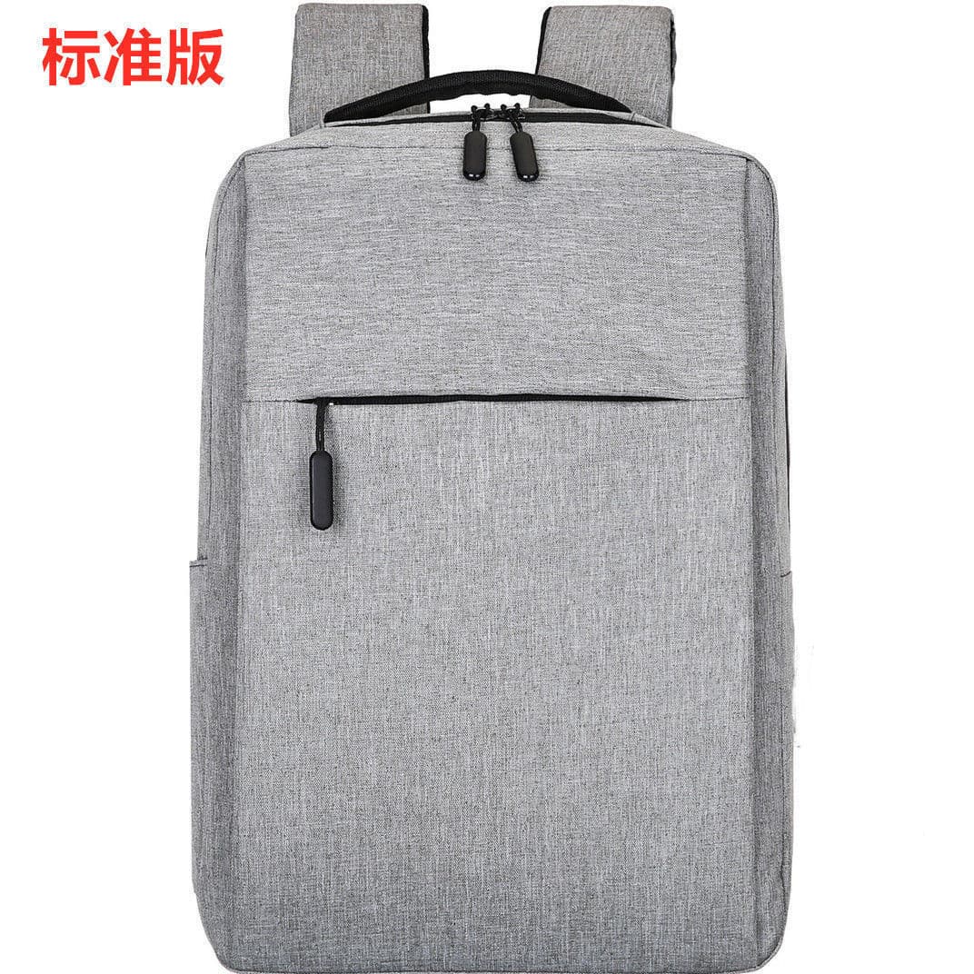 Foreign Trade Men's Business Multifunctional Laptop Bag USB Simple Backpack with Custom Logo Travel School Bag