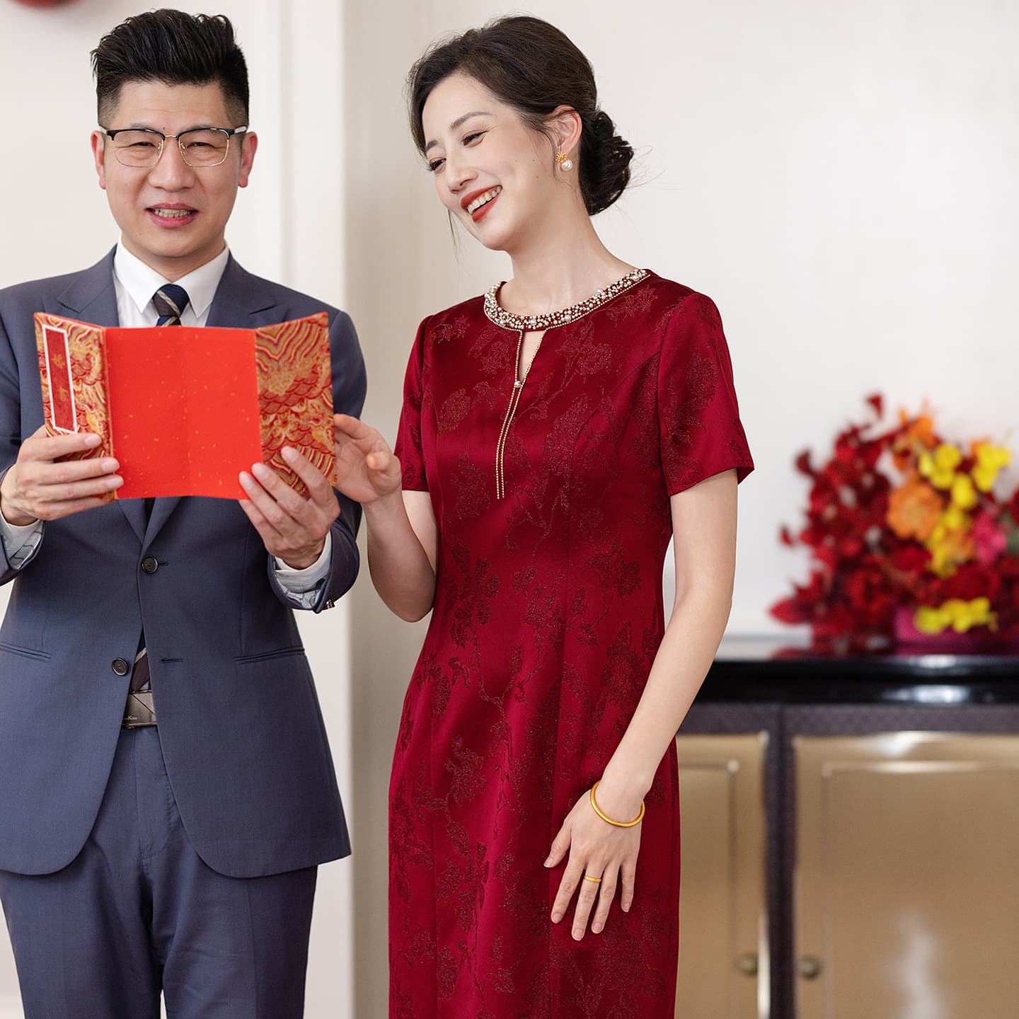 2026 New Mother of the Groom Wedding Dress Young Elegant High-End Chinese Wedding Gown Engagement