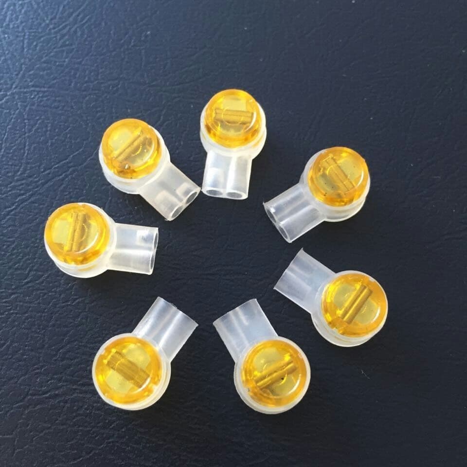 Supply yellow UY2 connector, K2 terminal block, double-blade connector