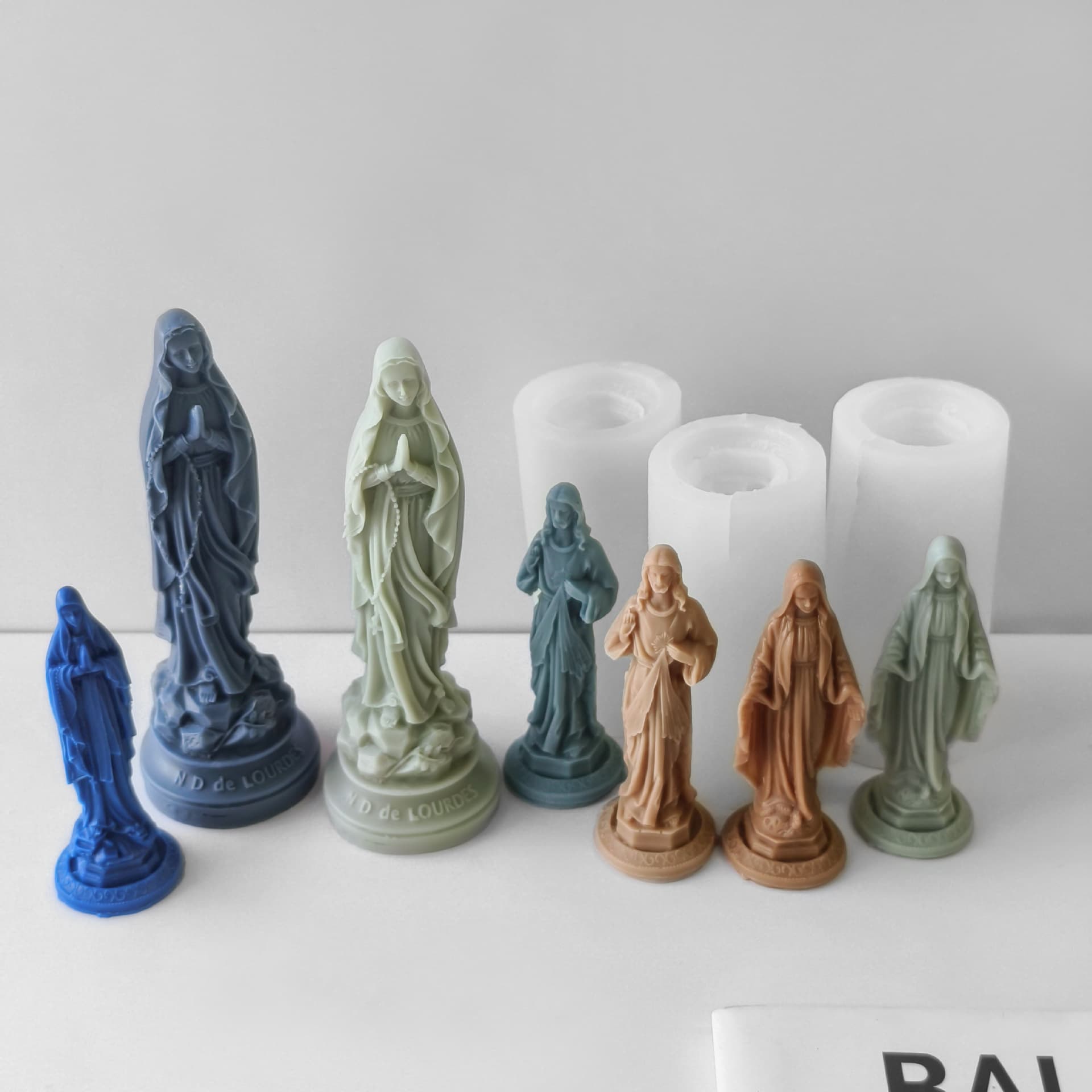 INS European-style portrait sculpture scented candle silicone mold DIY aroma plaster ornament epoxy resin figure mold