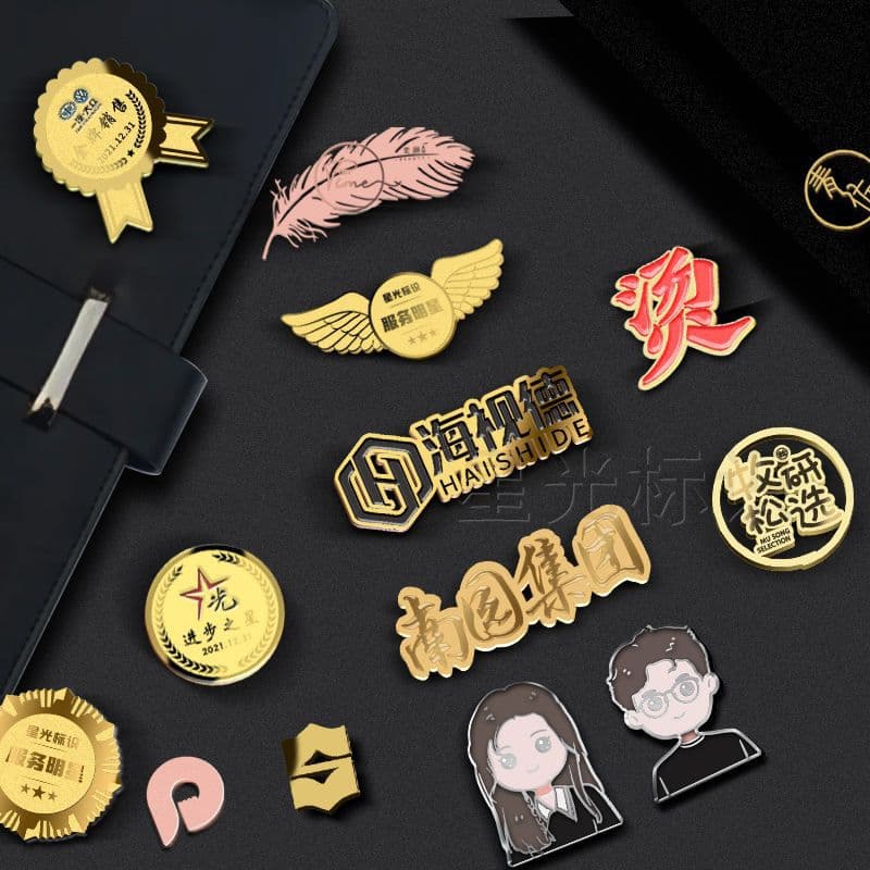 Metal badge making, custom pins and brooches, class emblem, school badge, logo badge, custom-shaped chest pins