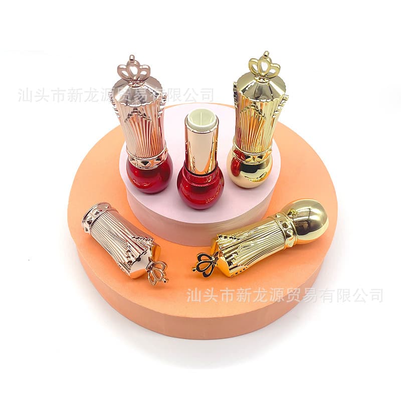 In Stock Lipstick Empty Tubes Refillable Containers Packaging Crown Empty Bottles DIY Lipstick Tubes Wholesale