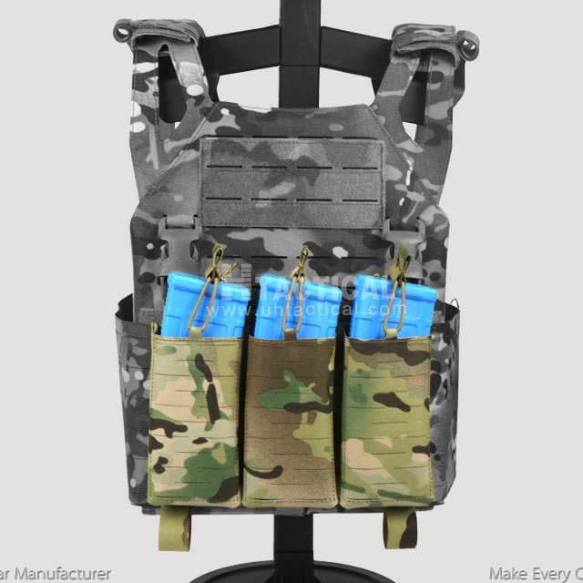 Quick Release 5.56 PMag 7.62 Magazine Pouch Laminate Triple AR AK Mag Pouch