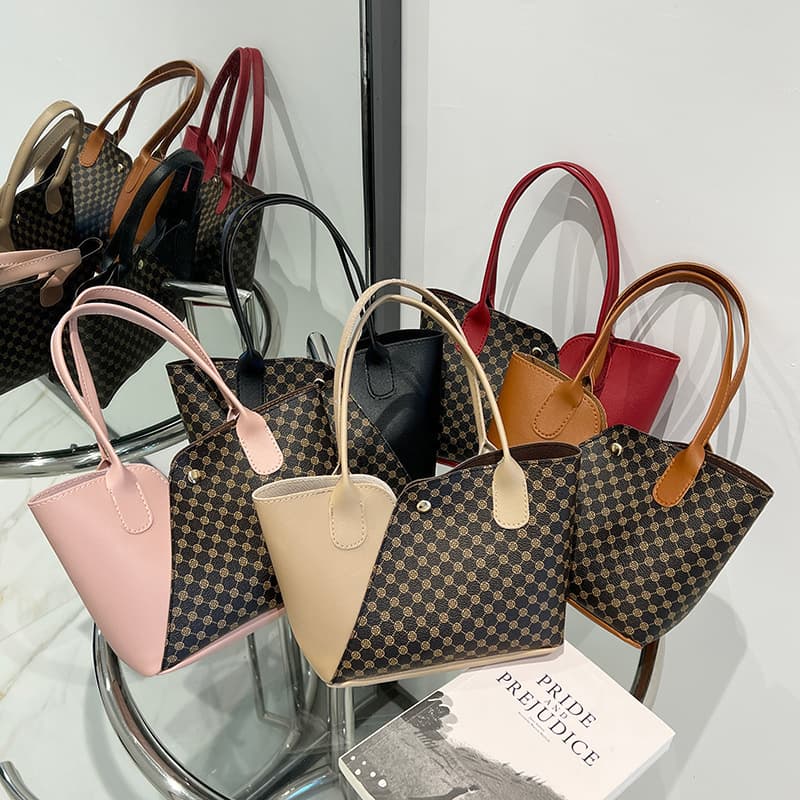 Fabric Handbag 2024 Ladies Handbag Wholesale Fashionable Versatile Basket Bag