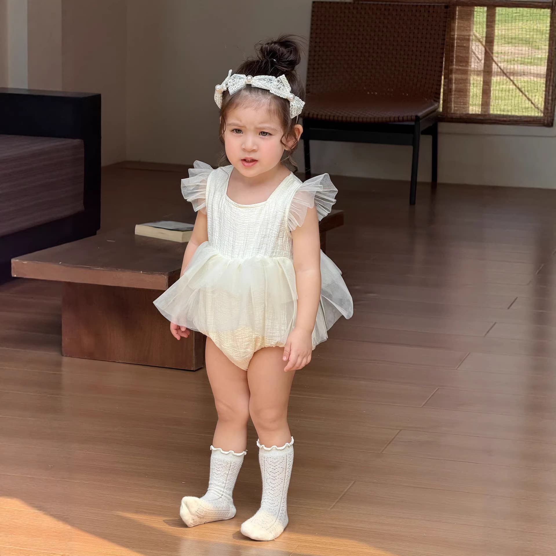 Baby Girl Summer Dress Infant Princess Tutu Dress Baby Gown Elegant Birthday Princess Dress