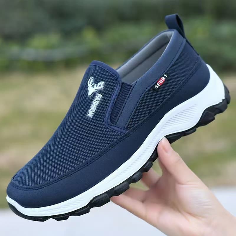 New Spring Autumn Winter Men's Shoes Old Beijing Cloth Shoes Middle-aged and Elderly Slip-on Sports Shoes Casual Dad Shoes