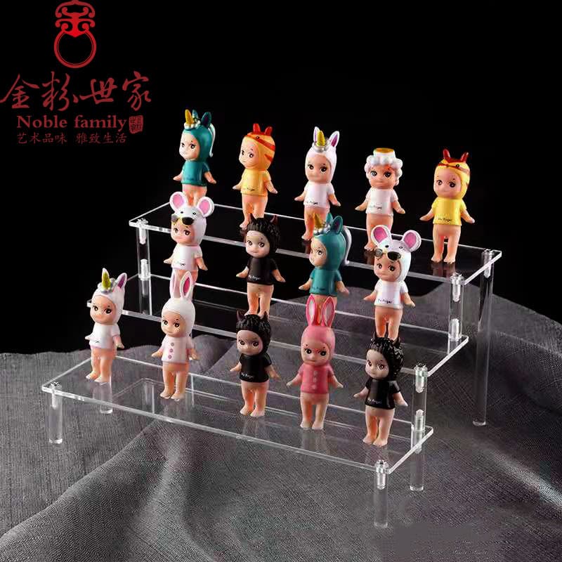 3MM acrylic display stands for figurines, blind box multi-layer stepped storage racks, organic glass standard display stands