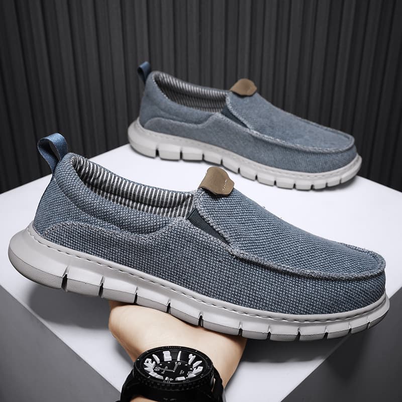 Canvas Shoes Spring/Summer New Arrival Cross-Border Large Size Men's Casual Shoes Lazy Man Driving Shoes Slip-On Loafers