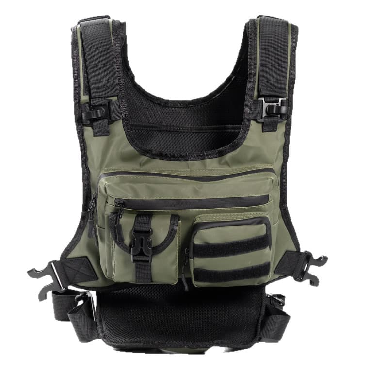 In Stock Amazon Outdoor Tactical Chest Pack Multi-functional Vest Multi-pocket Sports Running Vest Cycling Accessory Bag