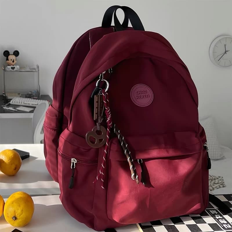 Cross-border Travel Lightweight Niche Backpack for College Students Commuting Middle and High School Students Girls Japanese Simple Backpack