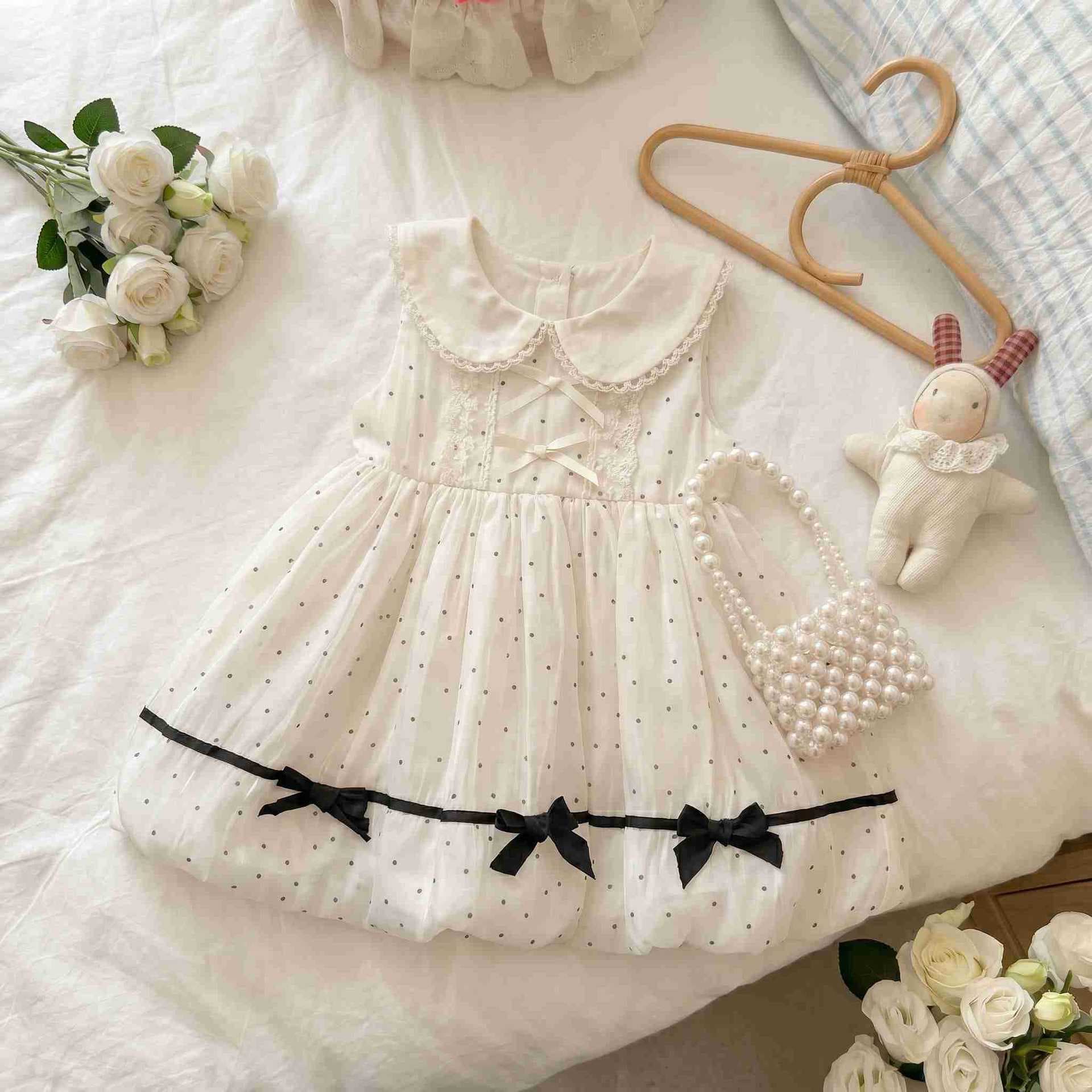 Girls Birthday Princess Dress One-Year-Old Gown 2026 Summer Little Baby Vest Dress Sweet Princess Dress