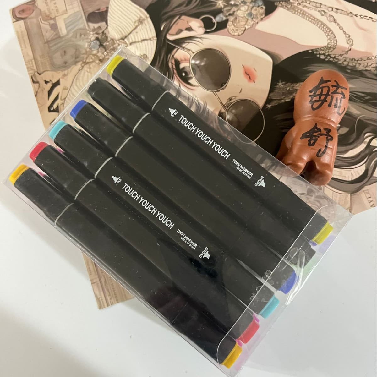 Wholesale Dual-Tip Markers Touch Children's Markers 48 Colors Master Dual-Tip Art Markers
