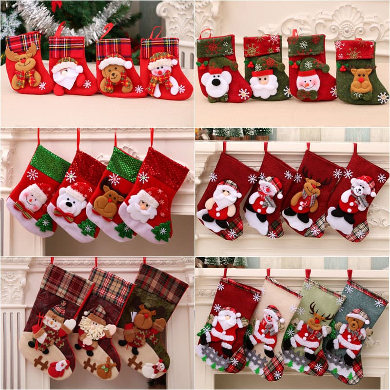 Office Christmas Decorations - Santa Claus Snowman Christmas Tree Designs Suitable For Various Environments