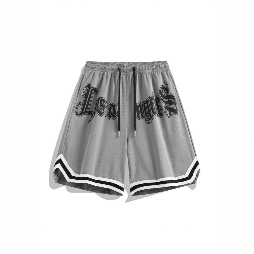 Cross-Border Summer Loose Quick-Dry Breathable Printed Five-Point Pants Men's Sports Casual Running Basketball Shorts