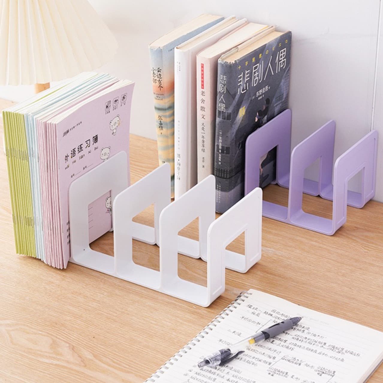 Desktop Book Display Stand Transparent Acrylic Baffle Book Showcase