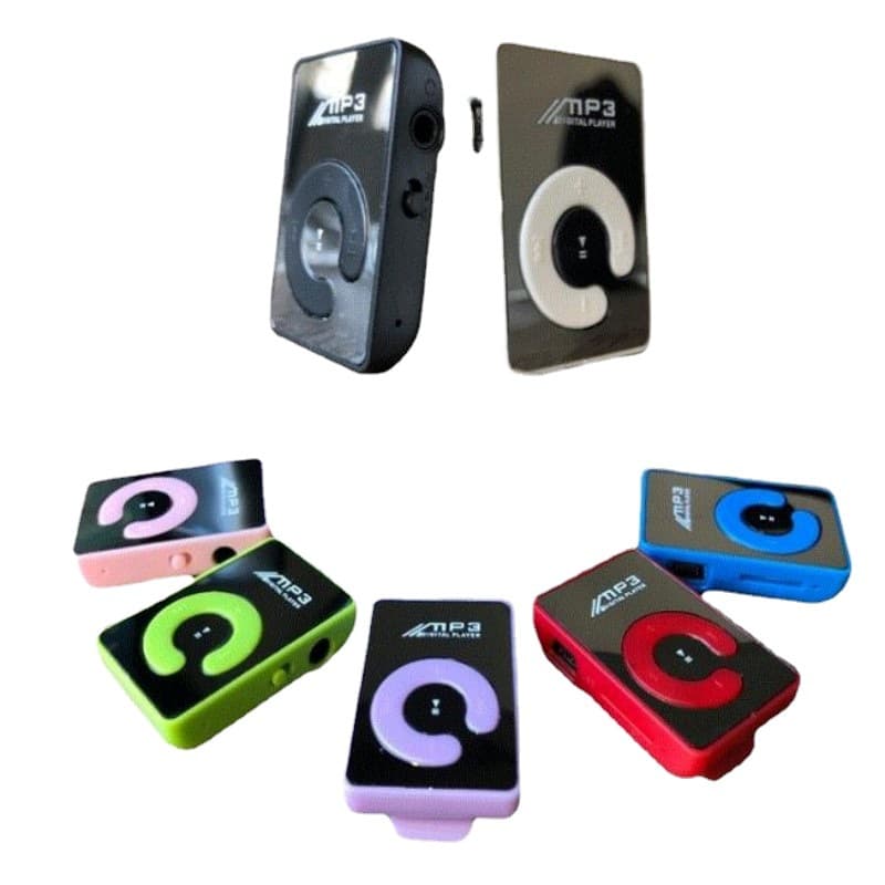 C-Key Mirror Surface Card MP3 Student Portable Clip MP3 Music Player Colorful Gift MP3