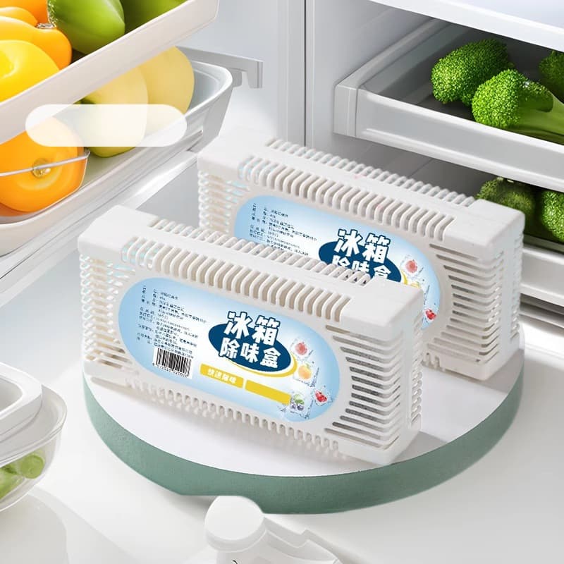 Refrigerator Deodorizing Box with Mineral Crystal Activated Carbon Pack for Air Purification, Freezer Deodorizer Wholesale Anti-Odor