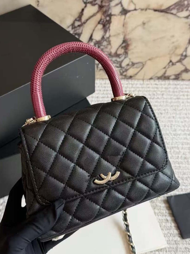 Cross-border Women's Handbag European and American Style COCO Quilted Chain Flap Shoulder Bag Handbag Crossbody Leather Luxury Women's Bag