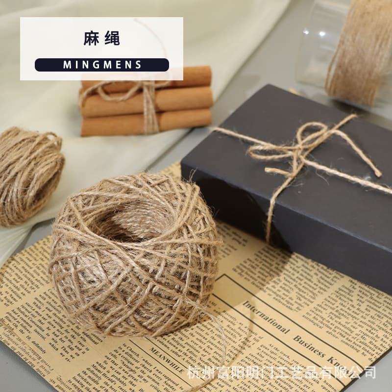 Aromatherapy Candle DIY Hemp Rope Accessories Material Kit Handmade Braided Full Roll 50m Candle Gift Binding Decoration