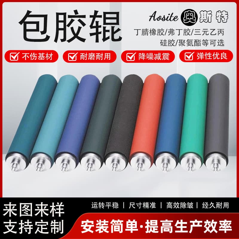 Factory Source Blown Film Machine Rubber Roller, Rewinding Machine Rubber Roller, Film Cutting Machine Rubber Roller, Plastic Machinery Parts Rubber Roller