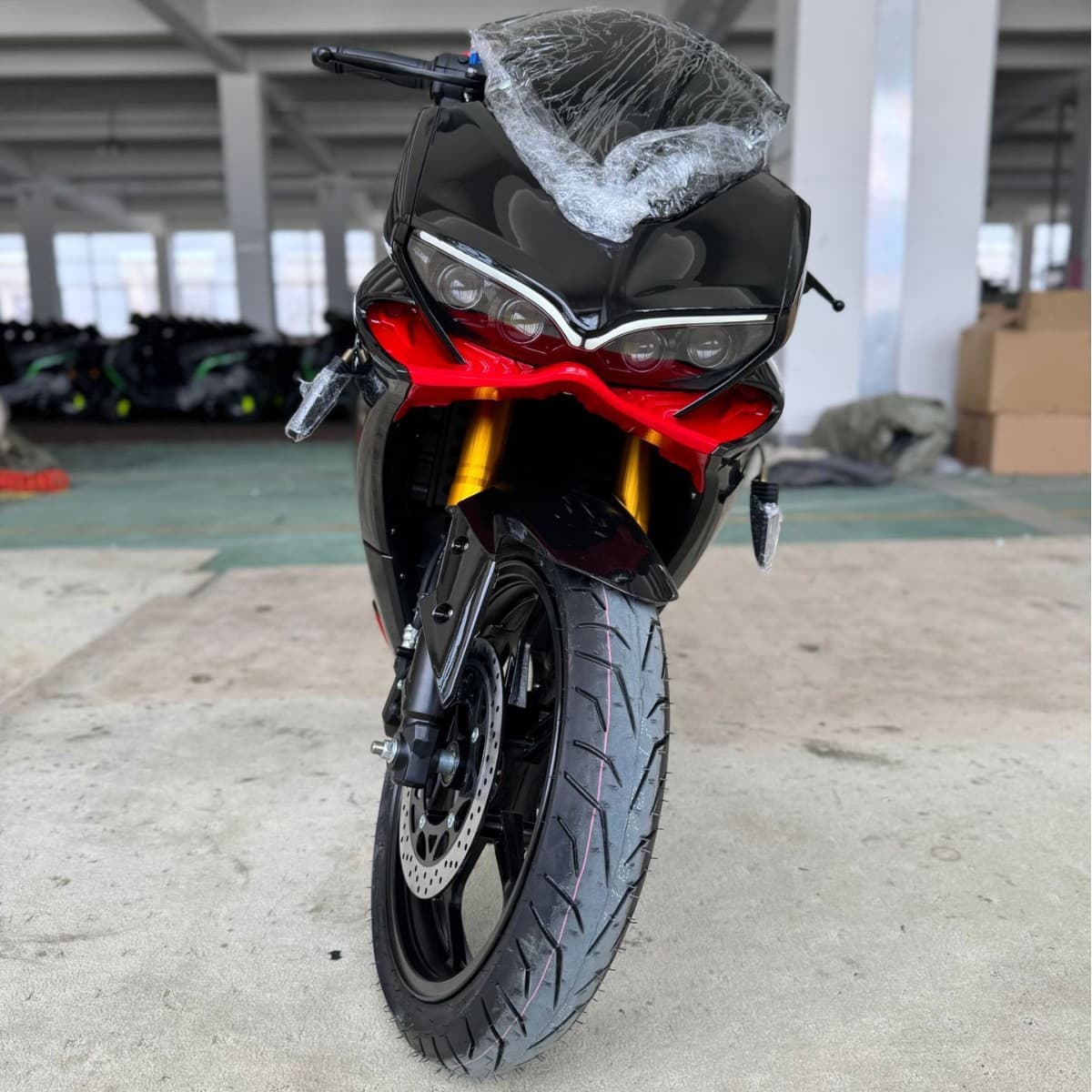 High-Power Electric Motorcycle for Adult Commuting 72V Fire Tooth Dragon Cross-Ride E-Motorcycle Hot-Selling for Cross-Border Export