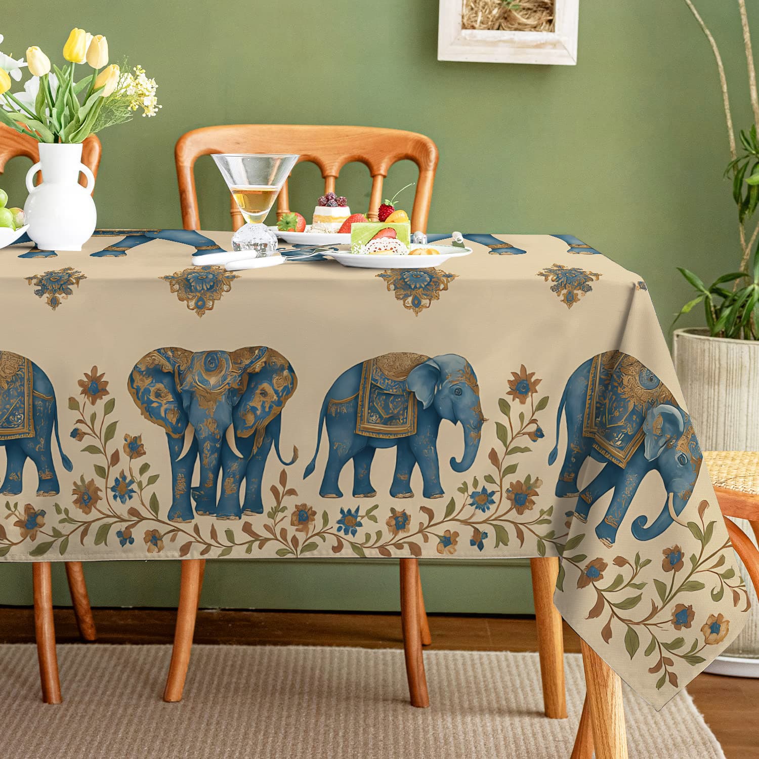 New Square Tablecloth Custom Set Oil-Proof Tablecloth JIT Dropshipping Cross-Border Wholesale
