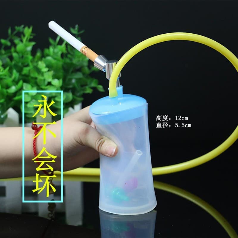 Colorful Soft Silicone Hookah Dual Filtration Hookah Tobacco/Cigarette Dual Use Full Set Accessories Filter