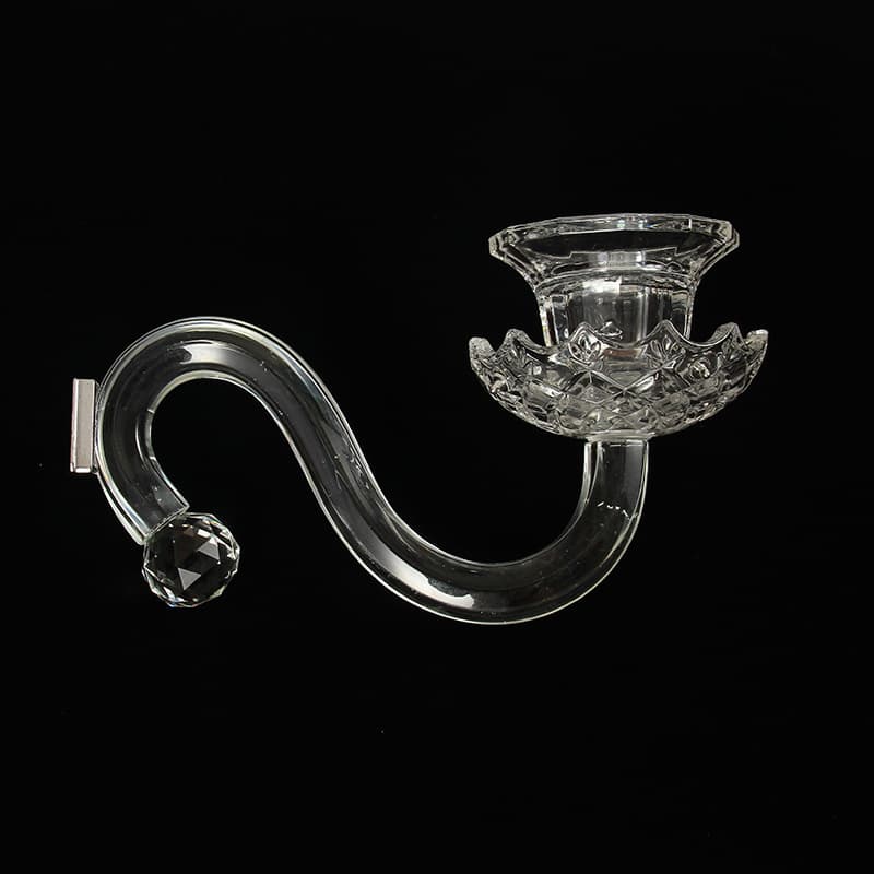 Crystal Candlestick Accessories Hanging Beads Candle Holder Arm High Glass Tube Lampshade Curved Arm Soft Light Crystal Decorative Glass Bottle