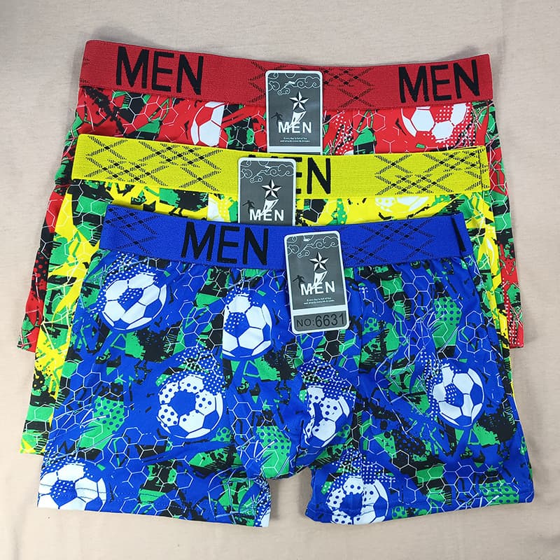 Wholesale Men's Underwear Street Vendor Source Large Size Boxer Briefs Milk Silk Flat Briefs Cheap Traveling Sales