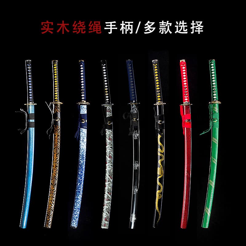 Longquan City Anime Swords Film and Television Cosplay Knives Japanese Long Swords Integrated Cold Weapons Unsharpened