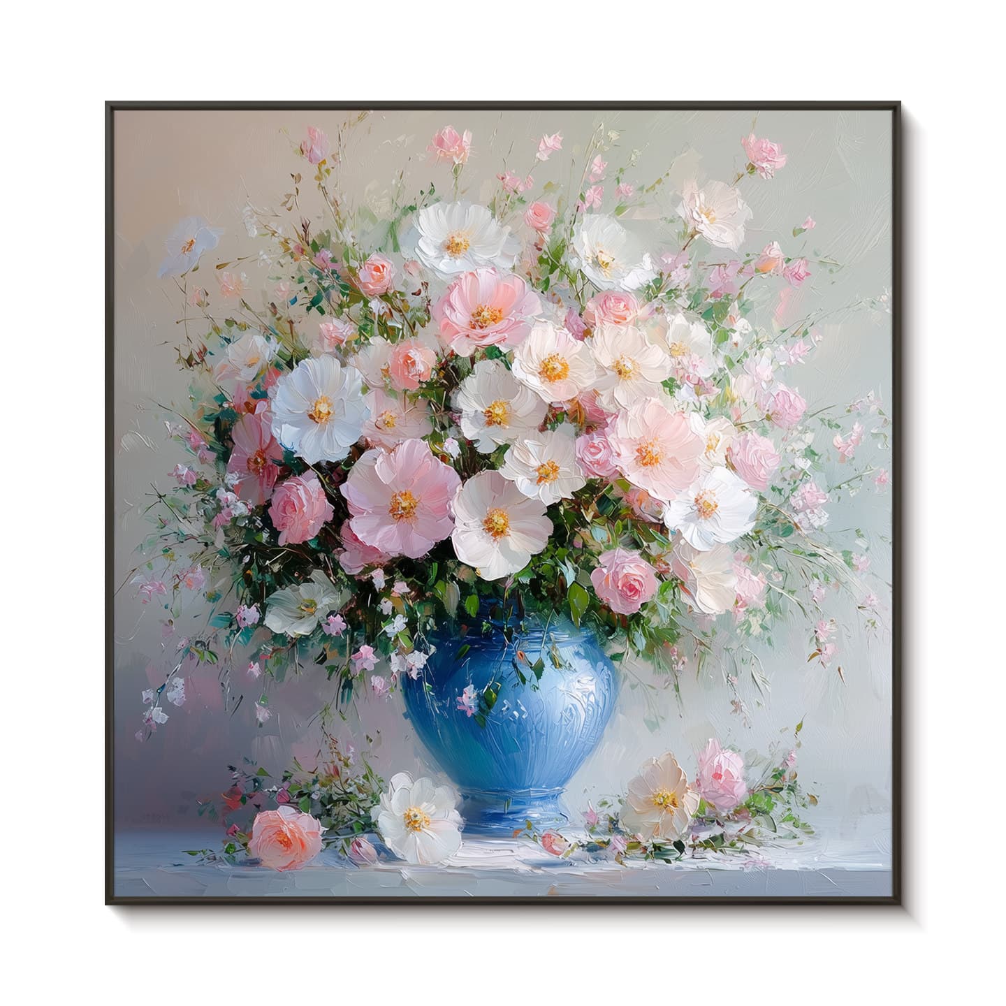 Fresh Floral Restaurant Decorative Painting for Living Room Sofa Background Wall, Bedroom Entryway Premium Light Luxury Wall Art