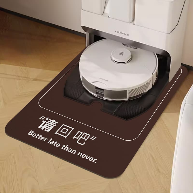 American-style fun text sweeping robot diatom mud floor mat, dirt-resistant, wear-resistant, easy to care for, and non-slip storage mat